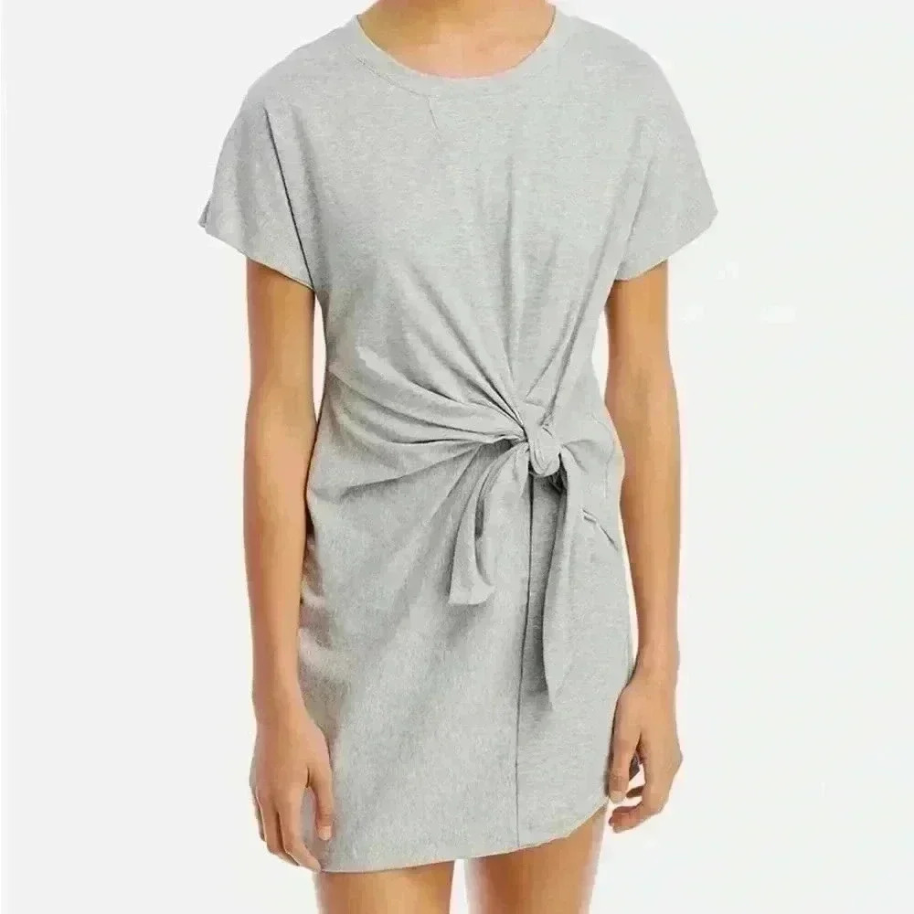 Vintage Havana - Womens Heathered Knotted T-Shirt‎ Dress